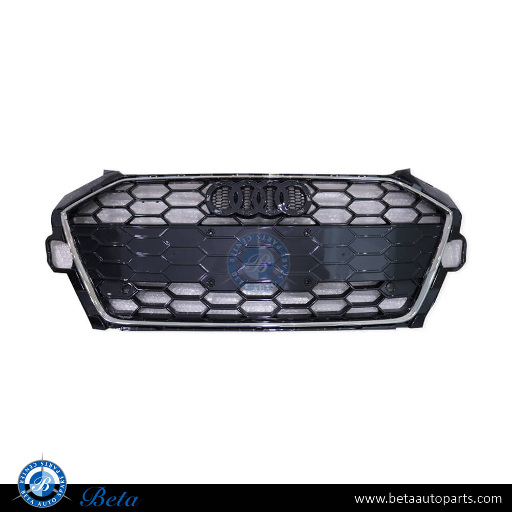 Radiator Grille with PDC for Audi A4 S-Line 2020-Up models, Part Number 8W0853651EB Radiator Grille with PDC for Audi A4 S-Line 2020-Up models, Part Number 8W0853651EB